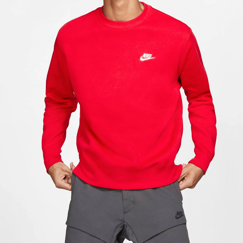 Nike Official Authentic Men's Fleece Knit Round Neck Sweatshirt Pullover BV2663-657