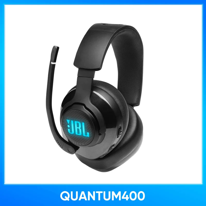 JBL Quantum 400 - Wired over-ear gaming headset with game-chat balance dial, JBL QuantumSURROUND and DTS