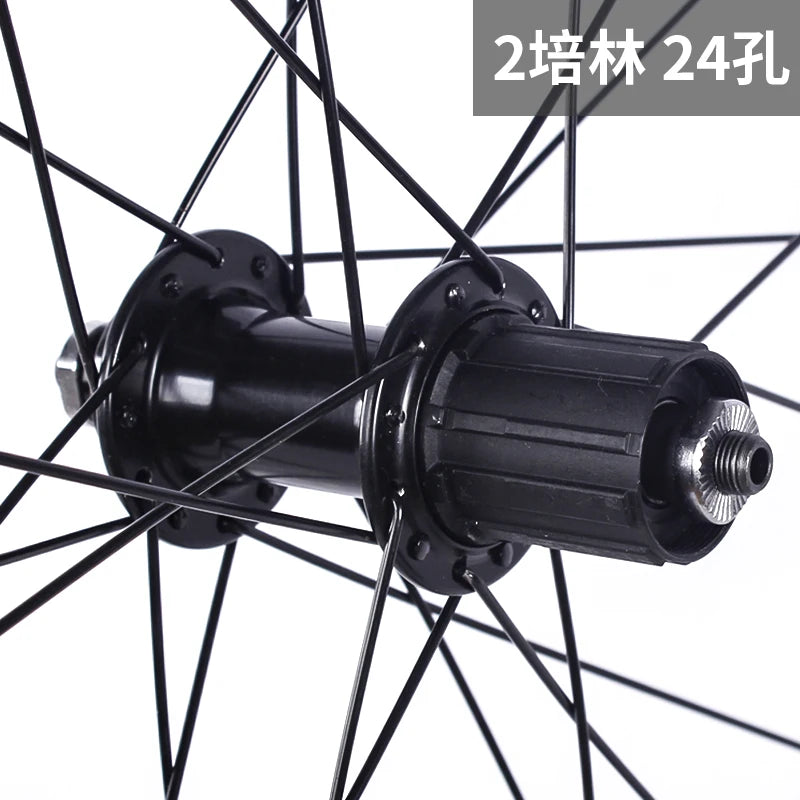 Road Bicycles Wheel Set 700C V Brake Bearing Card QR Hubs 100X130mm 24H Double Layer Aluminum Alloy 30mm Rim 7/10S Bike Wheels