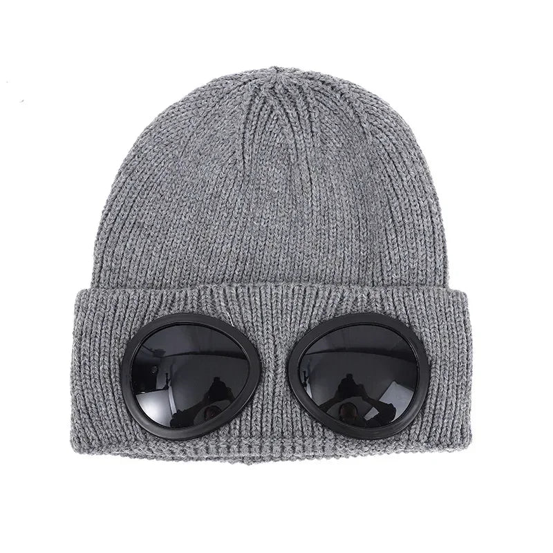 Warm Ski Mask Hats Caps Women Men Winter Windproof Glasses Knitted Beanie Outdoor Ear Protection Sports Cold Caps Garros