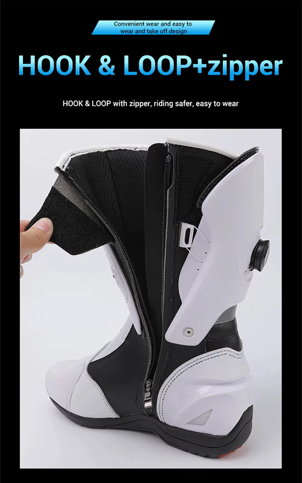 Motorcycle Boots Men Anti-slip Motorcyclist Shoes Adventure Touring Motocross MTB Dirt Bike Boots Motorcycle Accessories
