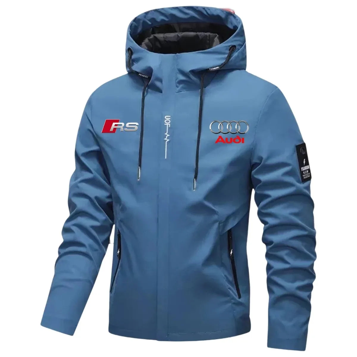 Audi Label, high-quality sports jacket, windproof jacket, fashionable hooded sweatshirt. New jackets suitable for car enthusiast