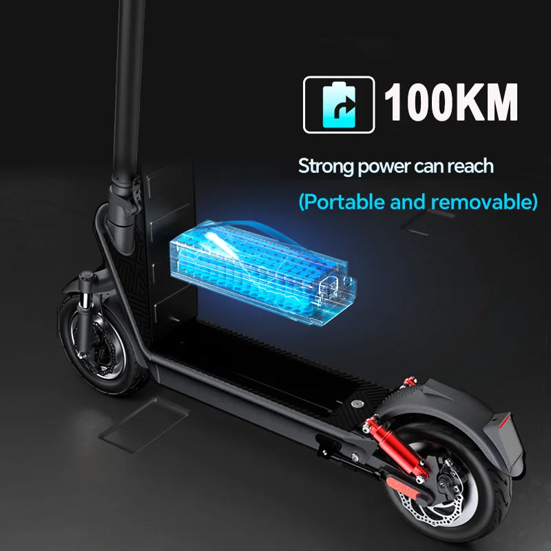Double Shock Absorbing Folding Electric Scooter 36v 48v 500w 550w Powerful Electric Scooter Adult Use