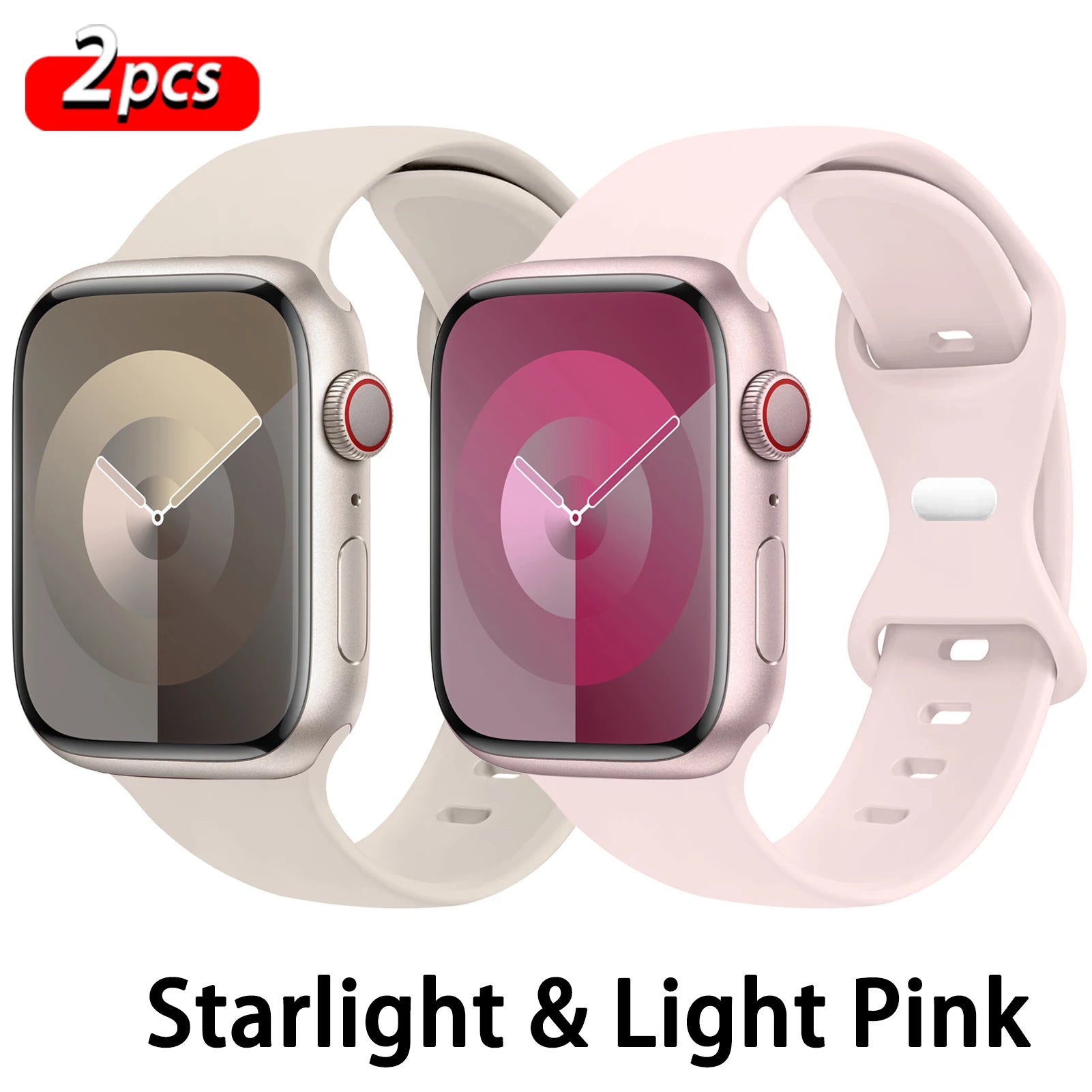 Silicone Strap For Apple Watch Band 44mm 45mm 41mm 40mm 49mm 42mm 38mm 46MM Sport Bracelet iWatch Series Ultra 2 SE 10 9 8 7 6 5