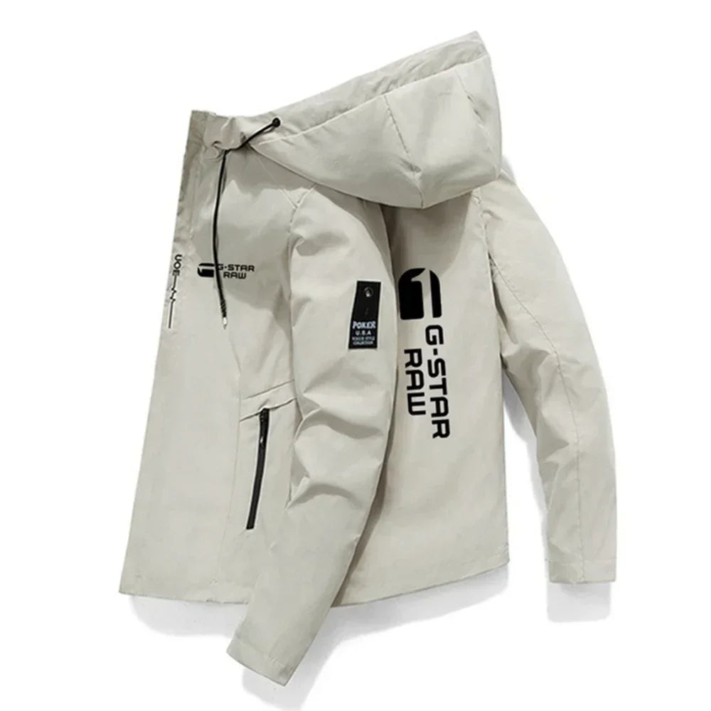 New men's printed outdoor sports jackets for the autumn and winter of 2026. Men's windproof fashionable casual jackets. Men's ja