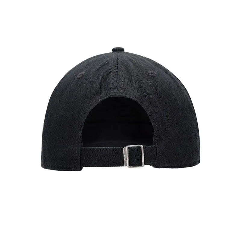Nike Letter Micro-Logo Cotton Baseball Cap, Unisex Couple Style, Black Fb5368-011