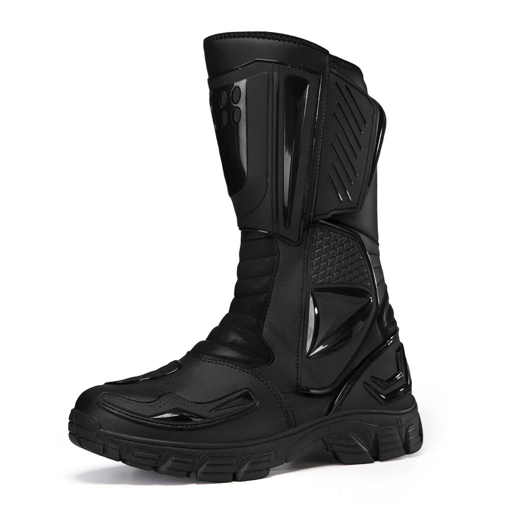Moto Boots Motorcycle Breathable Off-road Men Women Leather Waterproof Pull Boots 47 Locomotive Equipment Summer Cycling Shoes