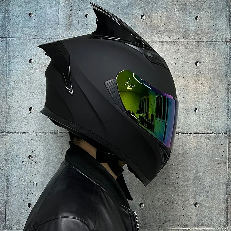 JIEKAI DOT Certified Full Face Motorcycle Helmet Racing Dual Lens Helmet