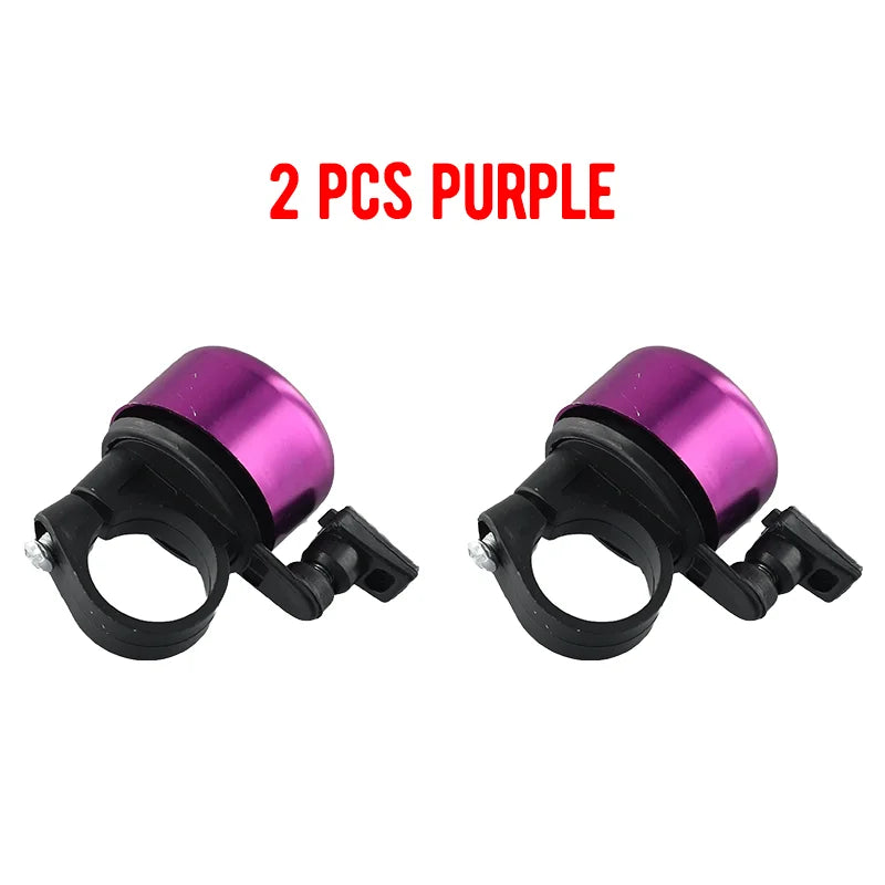 2pcs Small Bicycle Bell Aluminum Alloy Bike Safety Warning Alarm Cycling Handlebar Bell Ring Bicycle Horn Cycling Accessorie