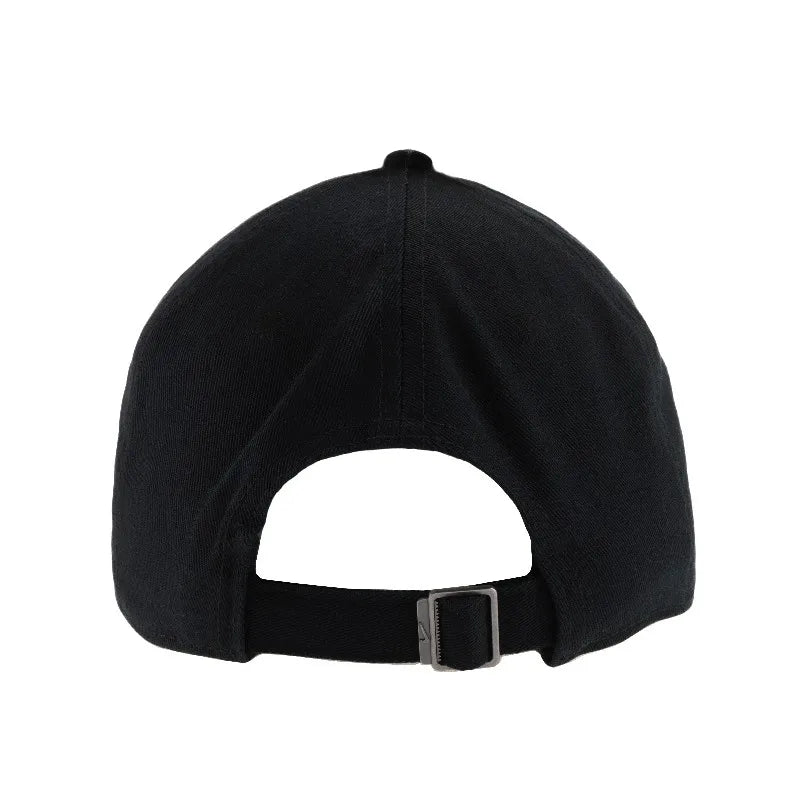 Nike lettered micro logo cotton duckbill cap unisex couple style black-FB5368-011