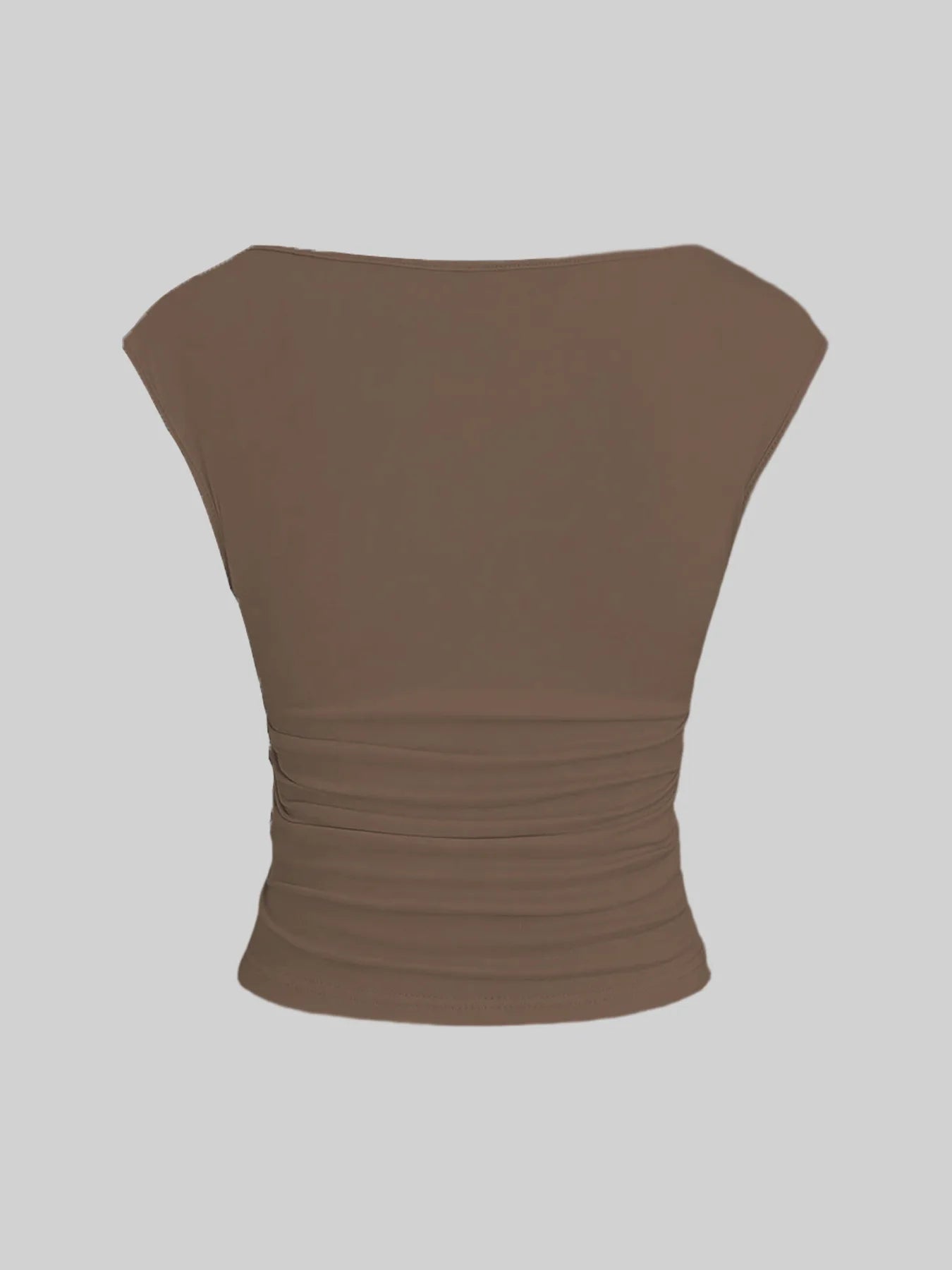 Sleeveless Pleated Tanks T-shirts Women Solid Vintage Crop Tops Sexy Kpop Tees Tshirts Gothic Harajuku Cheap Clothes Woman