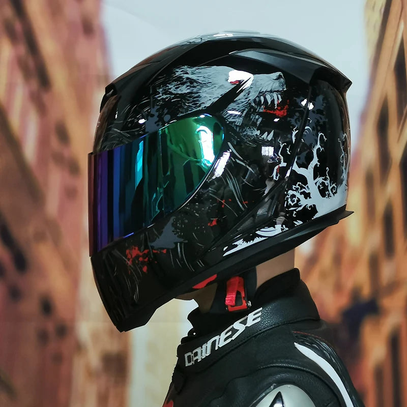 AIS helmet men and women electric motorcycle hard hat full helmet four-season summer knight head