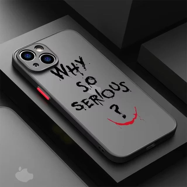 Cool Joker Phone Case For iPhone 16 15 14 13 12 11 Pro Max XS X XR 7 8 SE Transparent Back Cover