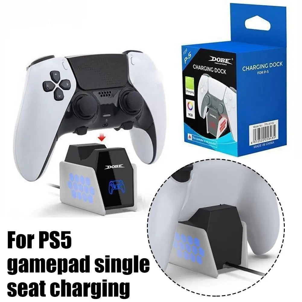Optimized Charging Station for ps5 Controller with LED Light Controller Charger for PlayStation 5 Gamepad 80% Power Auto Stop