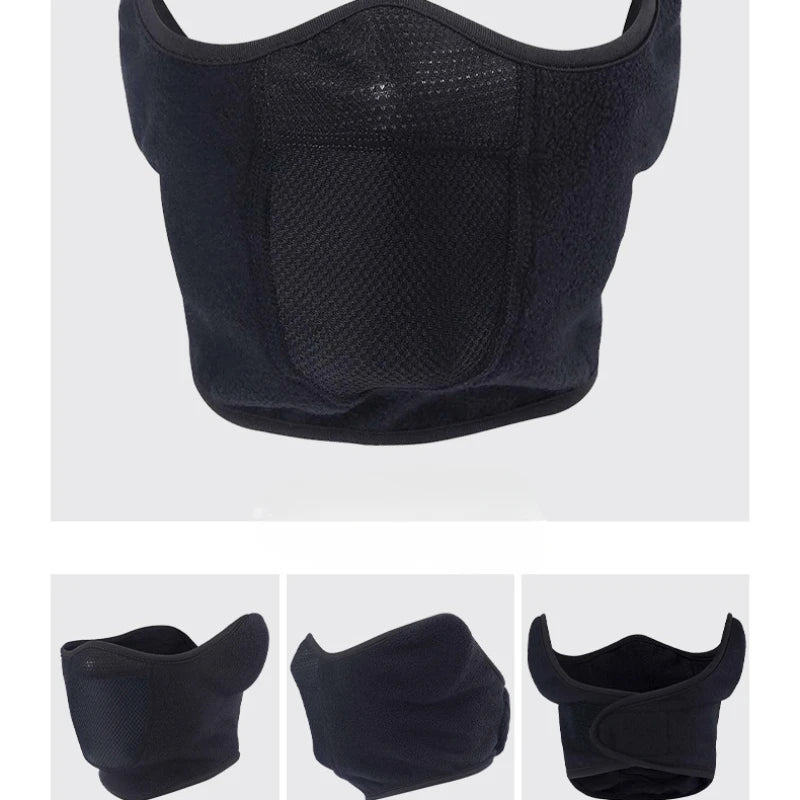 Winter Fleece motorcycle Face Mask Keep warm motocross Windproof face shield Hat Neck Warmer Helmet Balaclava Skiing Face Mask