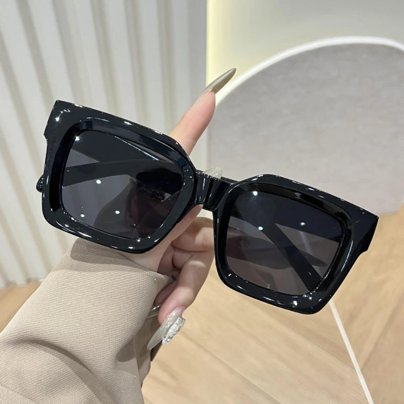 New Square Large Frame Eyeglasses Fashion Street Decorative Glasses Computer Spectacles For Women Men
