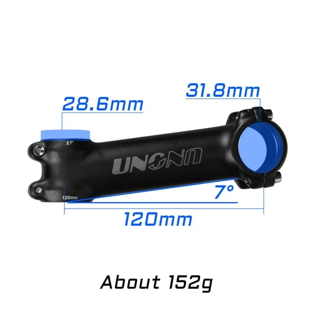 UNO MTB Bike Stem -7 17 35 Degree Ultralight Aluminum Alloy 31.8mm 60 70 80 90 100 110 120 130mm Road Bicycle Stem King Alloy