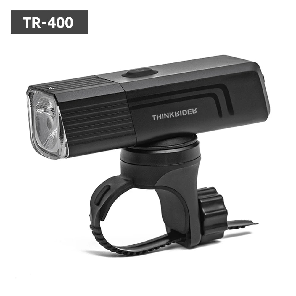 ThinkRider Bike Headlight flahlight bicycle Front lamp light Flashlight 400 600 800Lumen LED USB rechargable