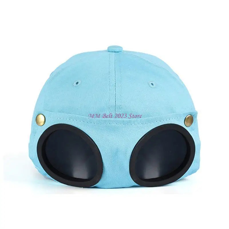 49ME Baseball Hat Baseball Hat with Goggles Sunglasses Hip Hop Hats Dad Hat