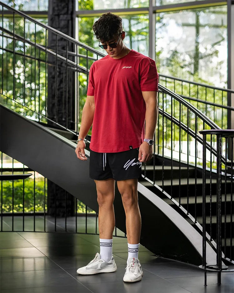 Trend Men's Mesh Beach Swim Casual Shorts Man Quick Dry Loose Basketball Jogger Short Pants Gym Fitness Sport Running Sweatpants