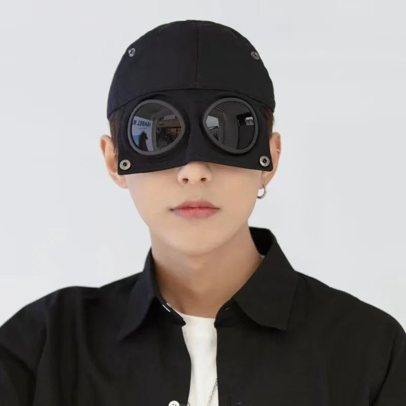 Aviator Hat Korean Adult/Child Version Personality Glasses Cap Sunglasses Sunshade Spring Summer Versatile Tide Baseball Cap