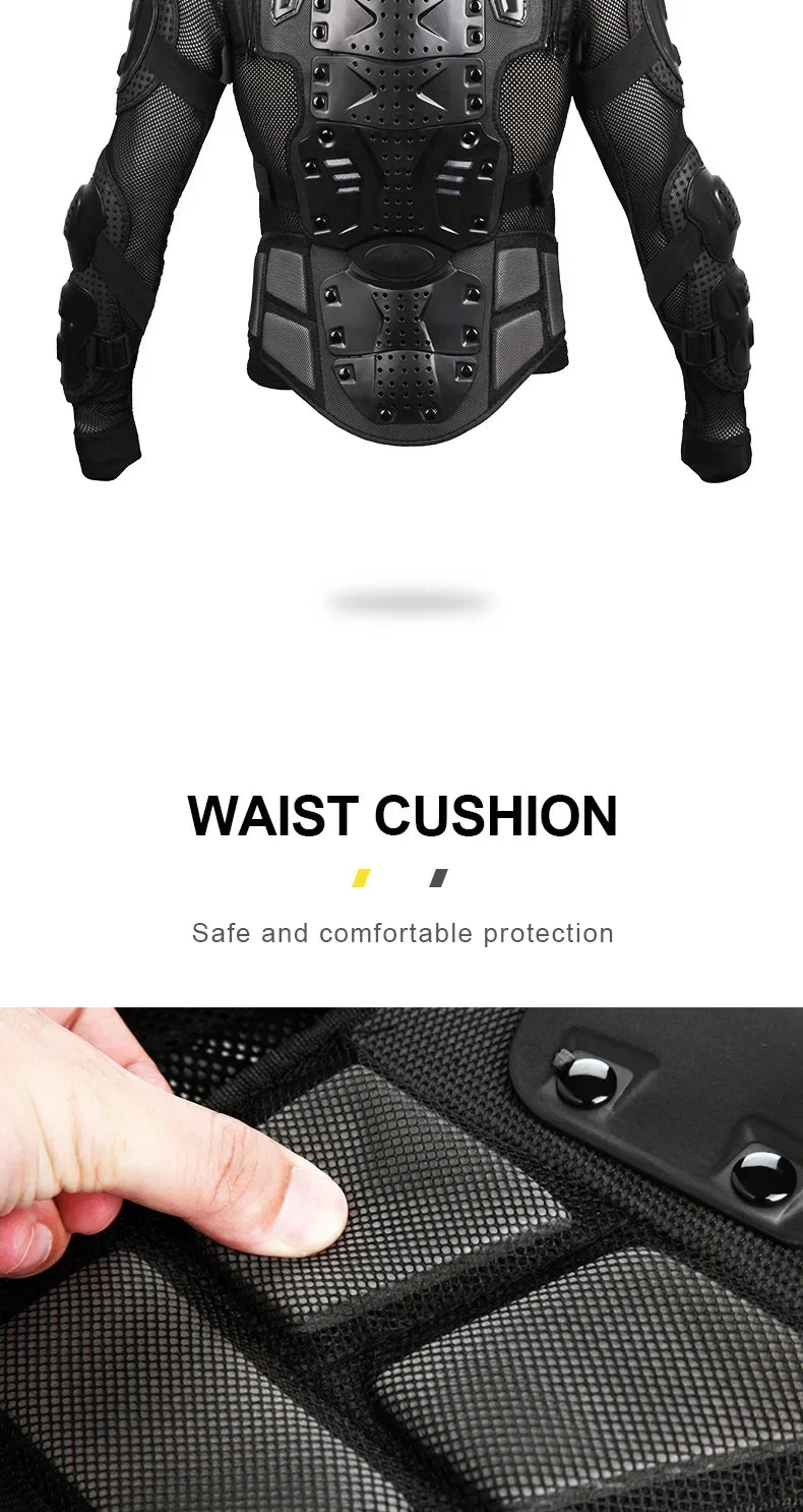 Sulaite Motorcycle Jacket Racing Riding Armor Protector ATV Motocross Body Protection Jackets Enduro Clothing Protective Gear