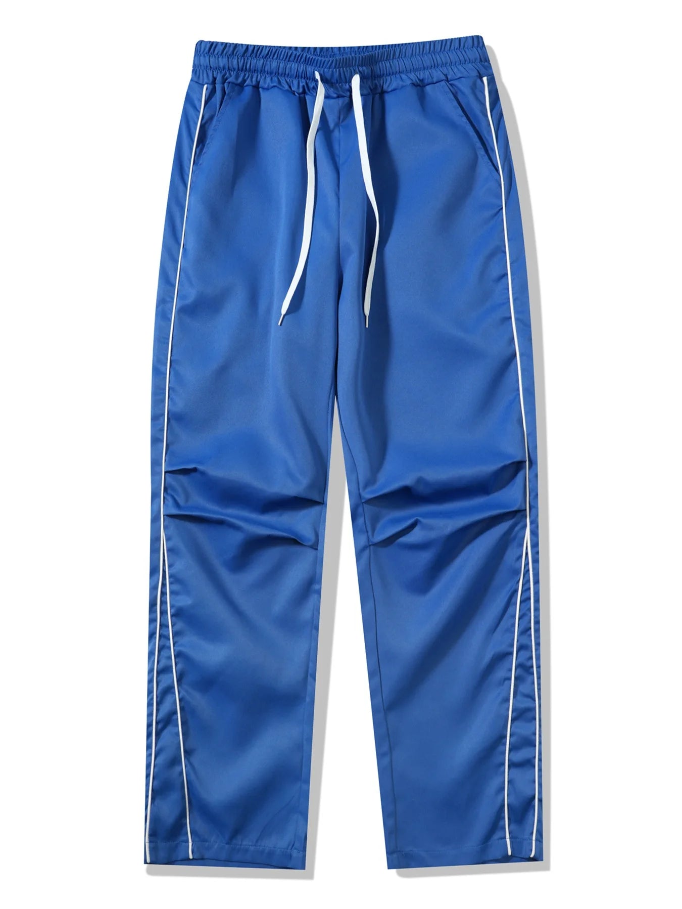 Retro Vintage Wide Leg Loose Pants Spring Summer Me High Elastic Waist Pocket Sporty Long Trousers LXDZ-KJ-CK029-WW