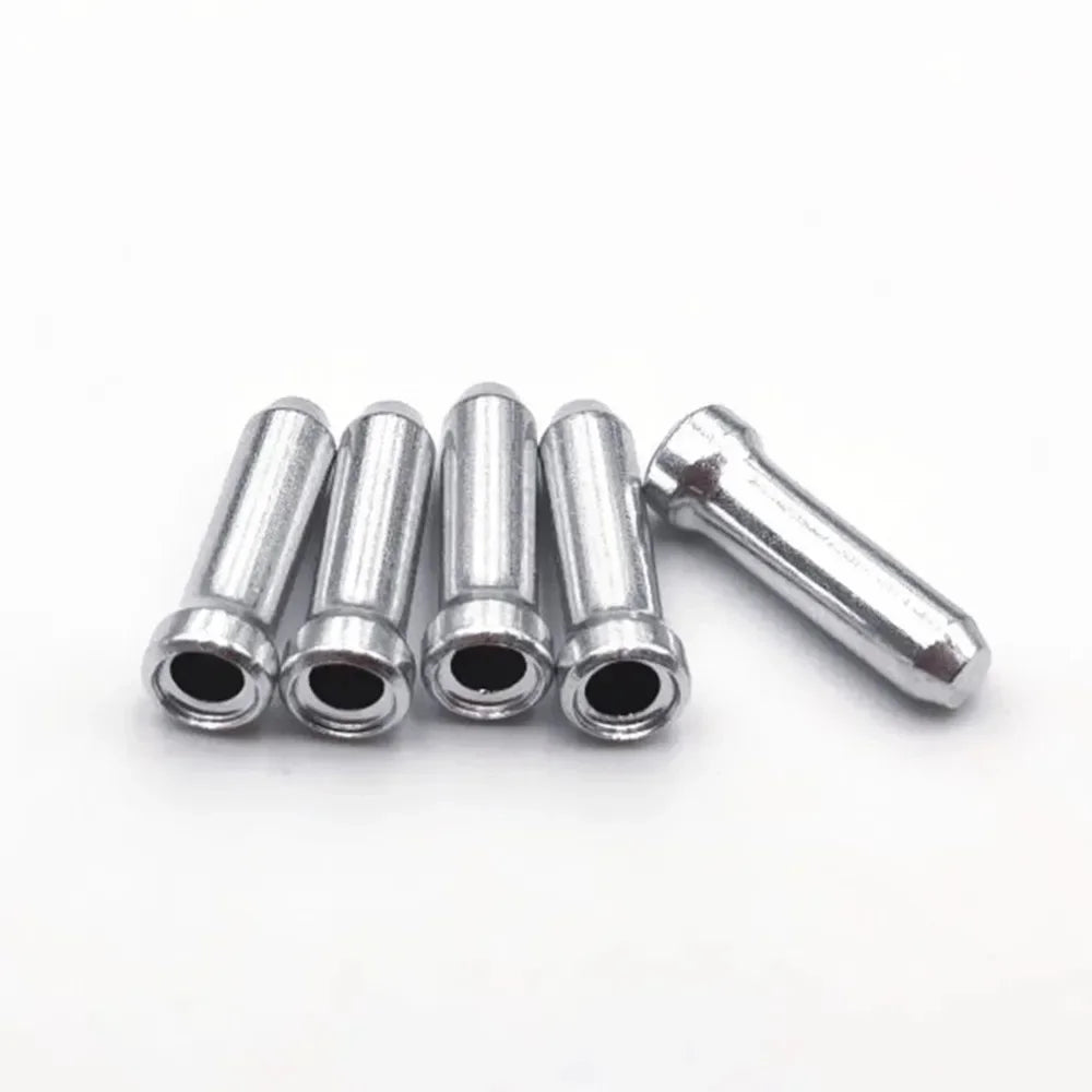 10-1000pcs Bike Cable End Fitting Aluminum Alloy Cable End Caps Bicycle Brake Derailleur Shifter Caps Crimps Tips Cycling Parts