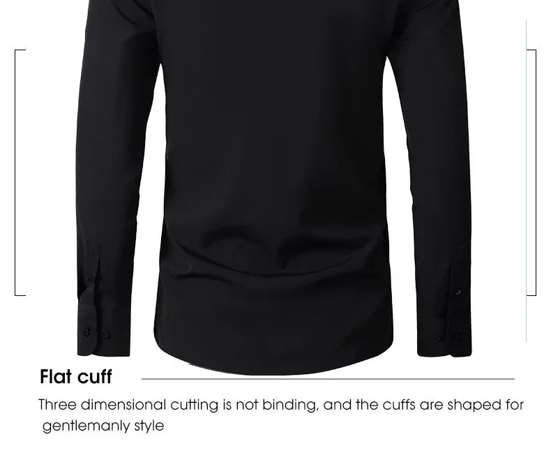 Four sided elastic shirt for men's shirt, multi-color non ironing, wrinkle resistant, simple business dress, casual shirt