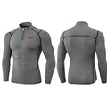 2025 Men's Bat Print Compression Shirt Quick Dry T-Shirt Gym Running Jersey Breathable Short Sleeve S-3XL