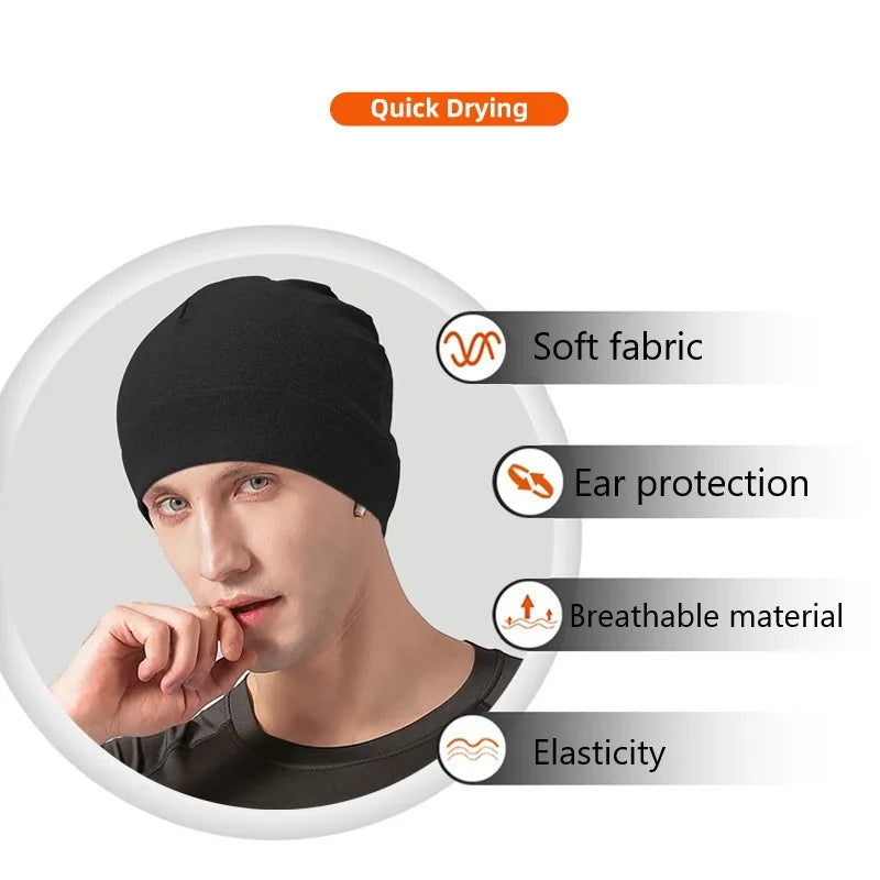 Outdoor Sport Caps Quick-drying Breathable Running Hat for Cycling Skiing Keep Warm Windproof Men Women Universal Cap