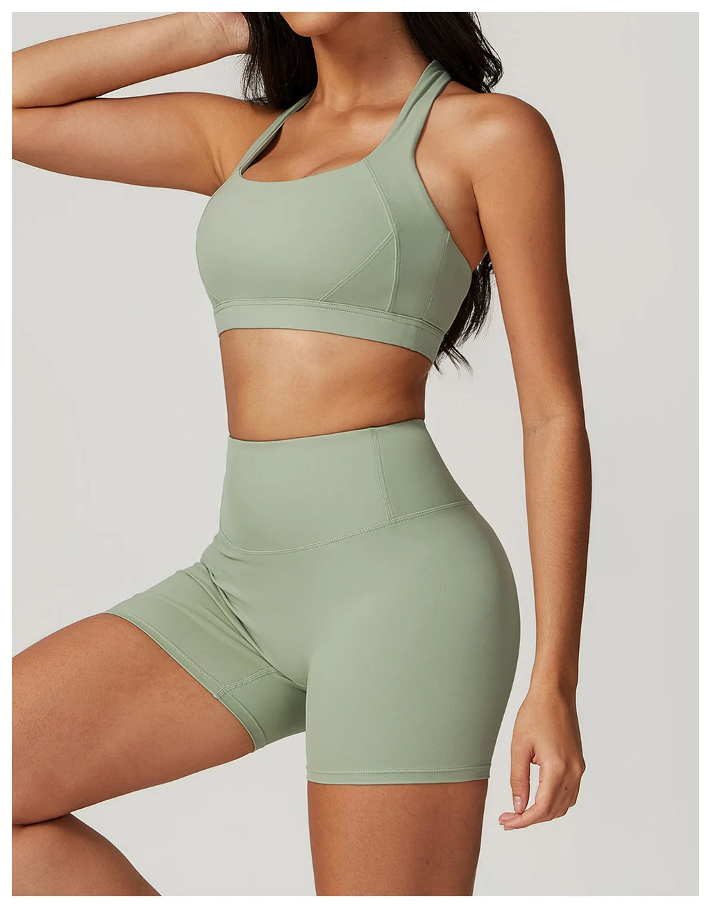 Women's Tracksuit 2PCS Fitness Suit Yoga Sets Sportswear Workout Sports Bra High Waist Leggings Gym Clothing Push Up Sports Suit