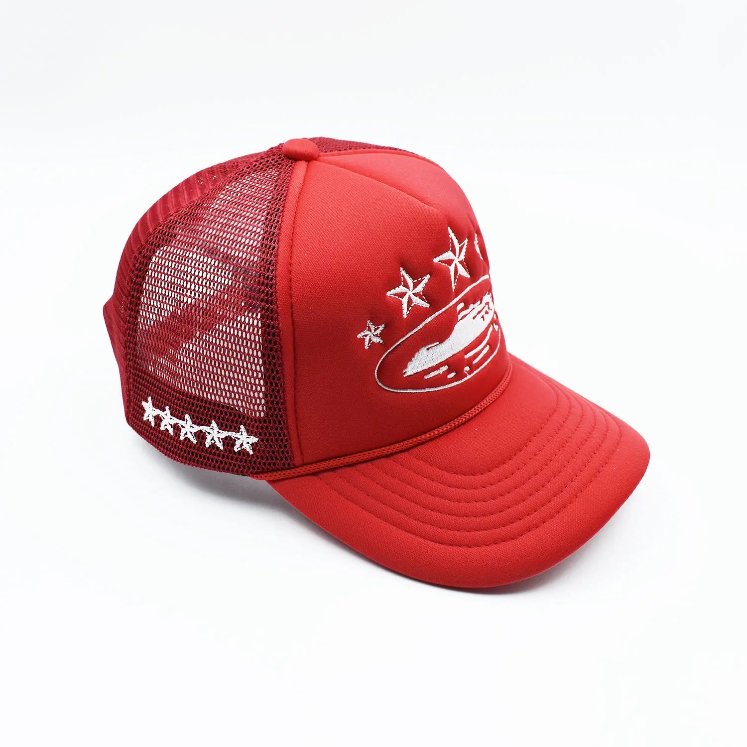 2026 Summer New Fashion 5 Stars Island Embroidery Baseball Cap for Men and Women Breathable Mesh Cap Adjustable