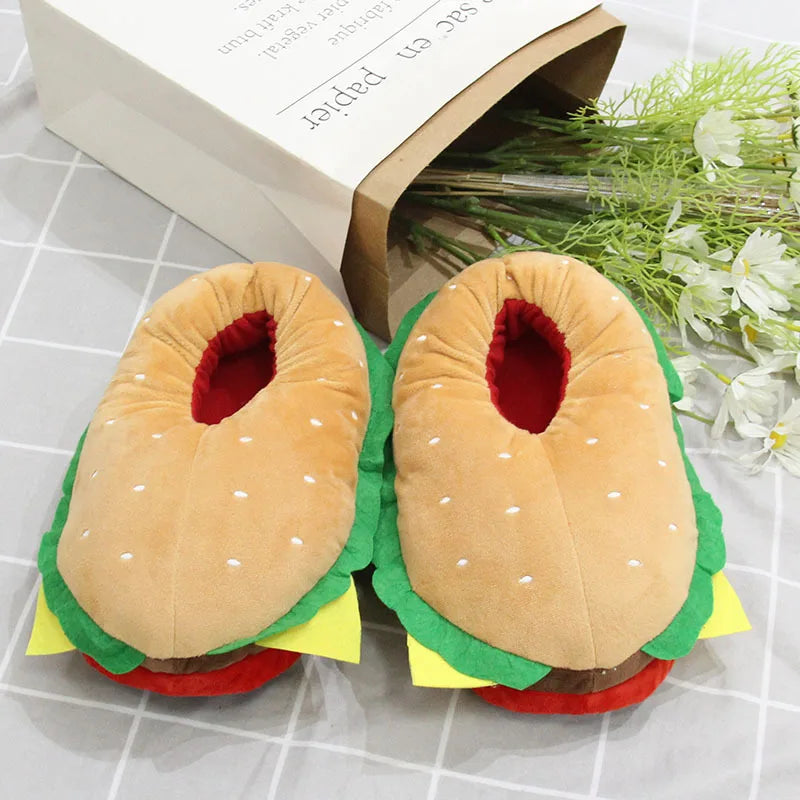 Newest cat paw feet slippers woman fluffy closed heel home shoes for women winter warm slip on animal claw slipper furry loafer