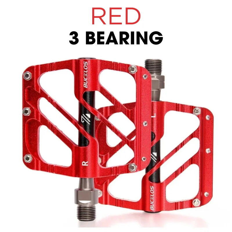 AEYINO Bicycle Pedals MTB Bike Pedal Foot Plat Nylon Anti-slip 9''16 Standard Pedals Widen Classic Pedal Reflector Bicycle Parts