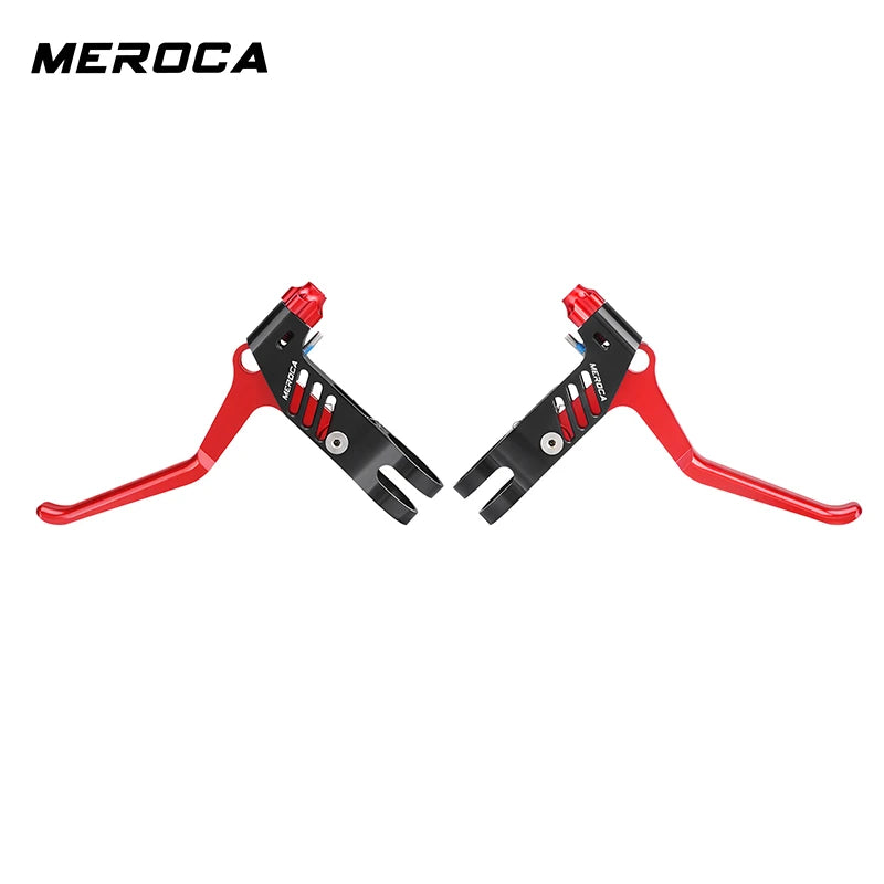MEROCA 1Pair Bicycle Brake Lever Ultra-light Aluminum Alloy For 22.2mm Handlebar Folding Bicycle Brake Lever