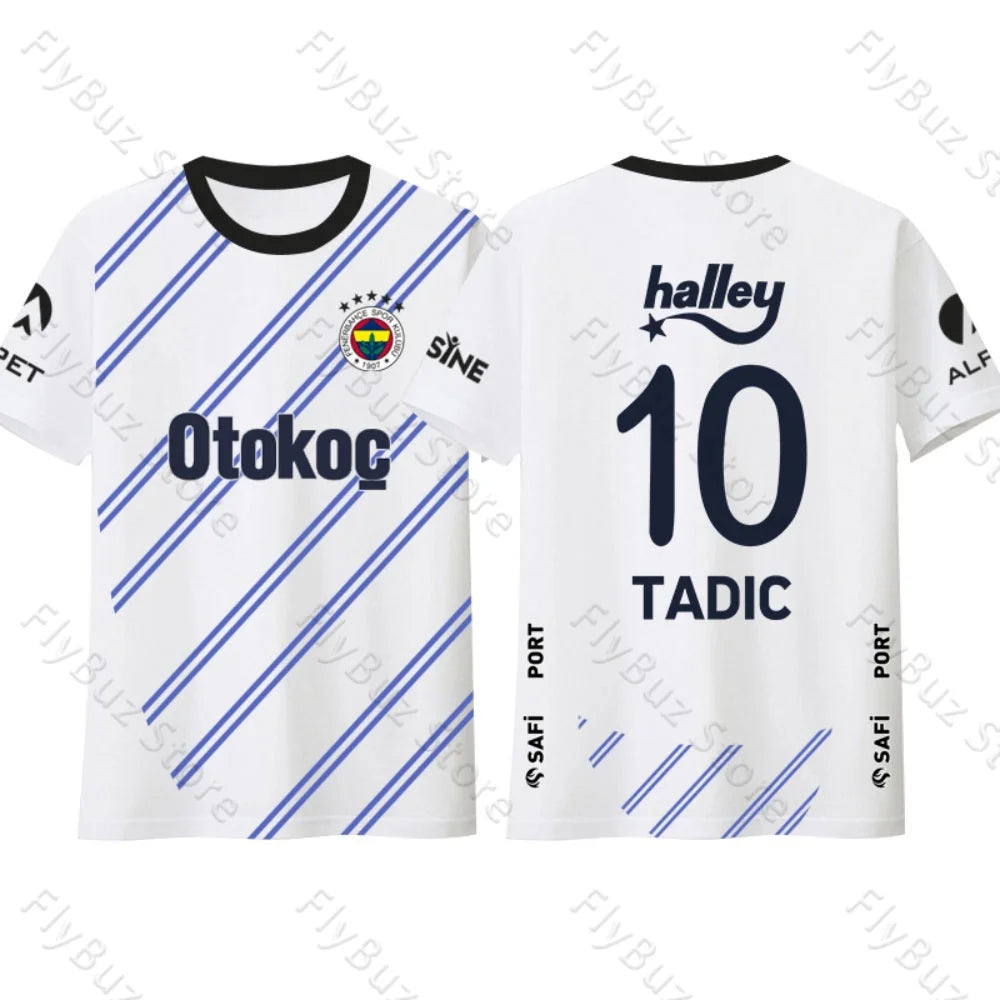 New Fashion Street Breathable Quick-Drying Training Jersey T-Shirt Fenerbahce Fan Jersey Children's Size And Adult Size