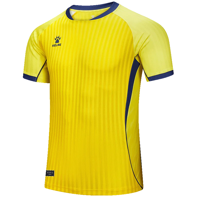 Kelme Men's Football Jersey Breathable Quick Drying Jersey Comprehensive Training Short Sleeved Top Customized Training Uniform