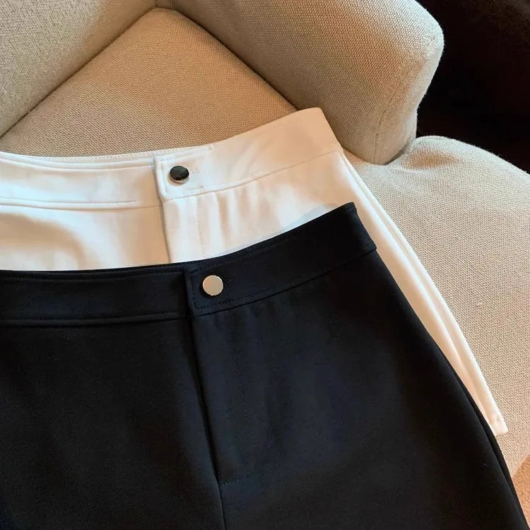 2026 Women's Summer Black Shorts, Thin Breathable High Waist Slim-fit A-line Stretchy Hot Pants for Y2K