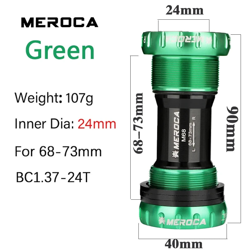 BB68 Bottom Bracket Bicycle BB 68mm 73mm Bottom Bracket Bsa 24mm Bottom Bracket 68 for Mtb Mountain Bike