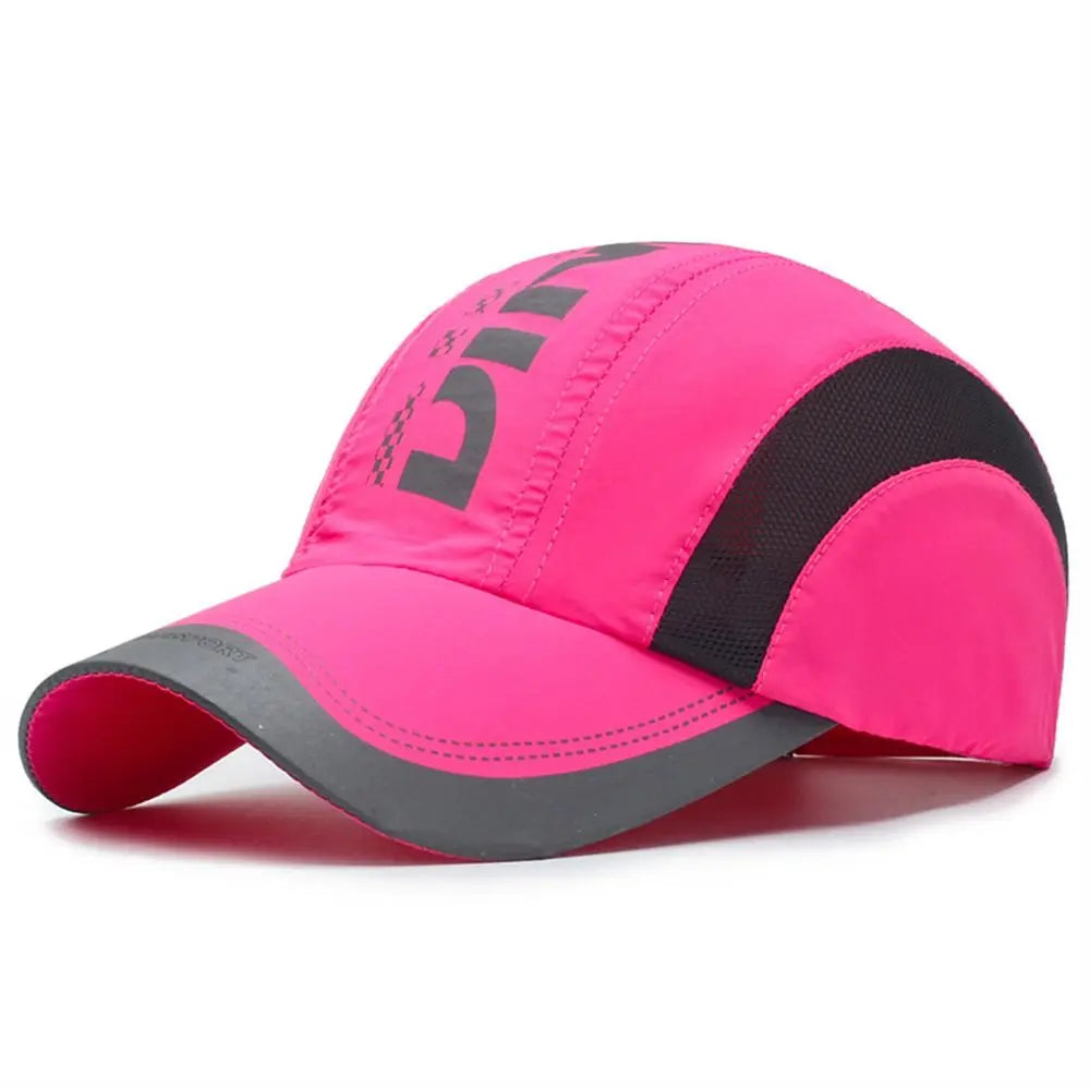 Summer Breathable Quick Dry Cap Waterproof Adjustable Baseball Cap Ultra-Thin Snapback Sports Hat Outdoor Sport