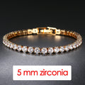 Luxury Crystal Tennis Bracelet Hip Hop Bracelet for Men Homme Trendy Punk Zirconia Couple  Chain on The Hand Streetwear Jewelry