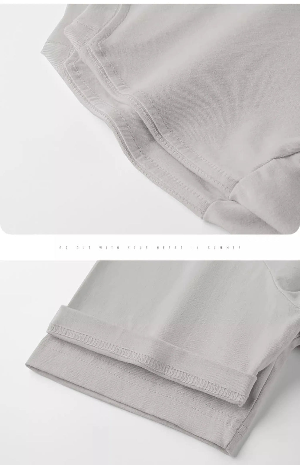 100% cotton heavy t-shirt summer solid color 230 g men's white casual all-match round neck fall shoulder short sleeve