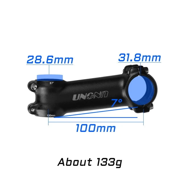 UNO MTB Bike Stem -7 17 35 Degree Ultralight Aluminum Alloy 31.8mm 60 70 80 90 100 110 120 130mm Road Bicycle Stem King Alloy
