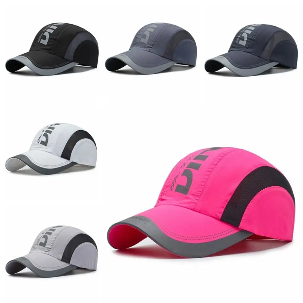 Summer Breathable Quick Dry Cap Waterproof Adjustable Baseball Cap Ultra-Thin Snapback Sports Hat Outdoor Sport