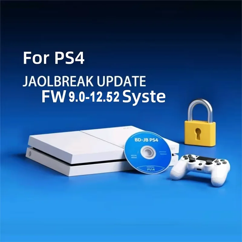 For PS4 Jailbreak Gold Disc 12.52 Latest Firmware Supported Bootable Eject Payload Homebrew Backup Games