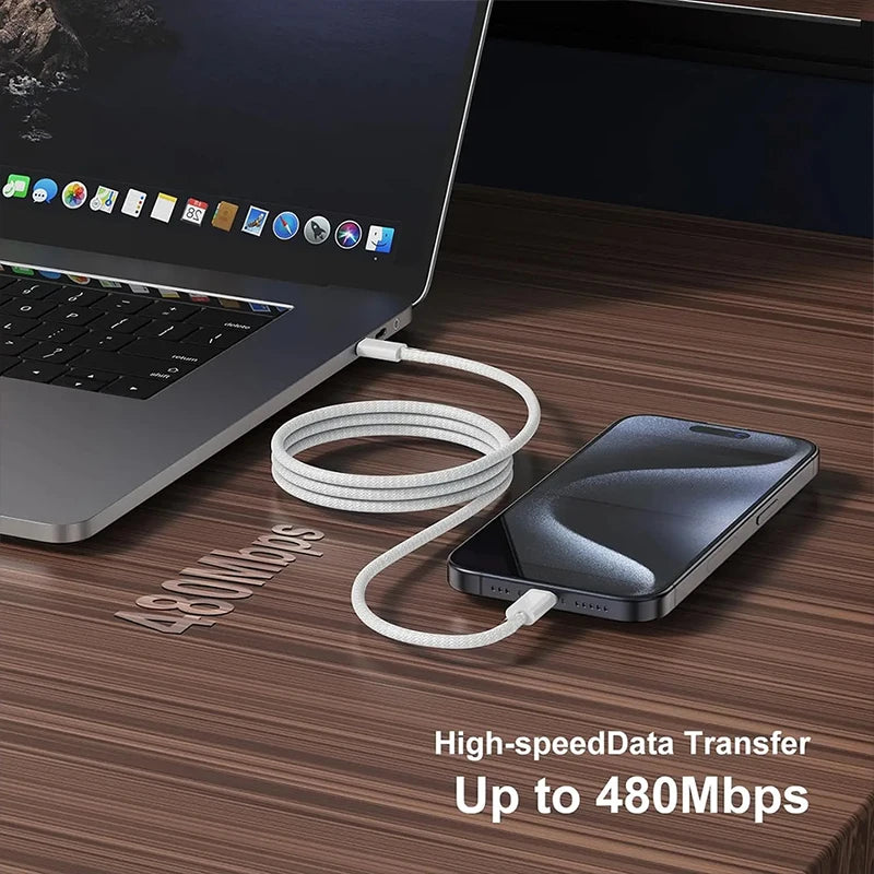PD 30W Fast Charger Power Adapter For iPhone 17 Pro Max USB Type C To C Fast Charging Cable For iPhone Air 16e 15 Quick Charging