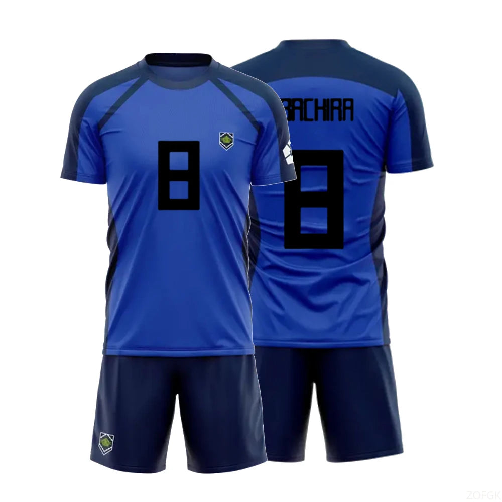 New Anime Blue Lock Short Sleeve shorts Set Futsal Football Pattern VL Replika T Shirt Sets Soccer Club Cosplay Unisex Jersey