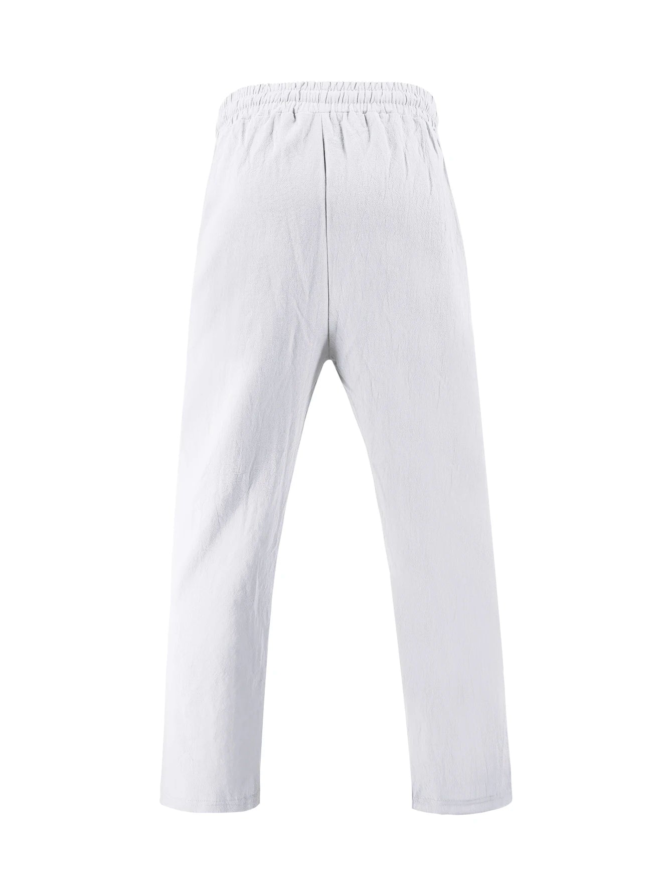 2025 New Arrival Men's Casual Tracksuit Linen Shirt and Pants Set Breathable Summer Outfits for Beach and Daily Wear
