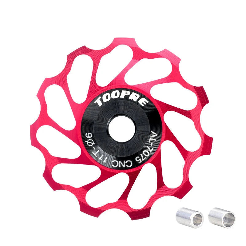 TOOPRE 11T MTB Rear Derailleur Jockey Wheel Ceramic Bearing Pulley Road Bike Jockey Rear Derailleur Repair Kit
